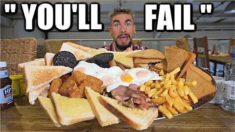 I WISH I DIDN'T TRY... IMPOSSIBLE 16LB ENGLISH BREAKFAST CHALLENGE | Harry's Full English Breakfast