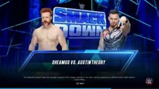Smackdown Austin Theory vs Sheamus