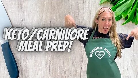 CARNIVORE/KETO MEAL PREP | THERE'S A LITTLE BIT OF EVERYTHING FOR EVERYONE IN THIS MEAL PREP!