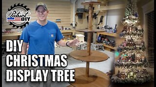 DIY Christmas Display Shelf / Christmas Tree Village Display