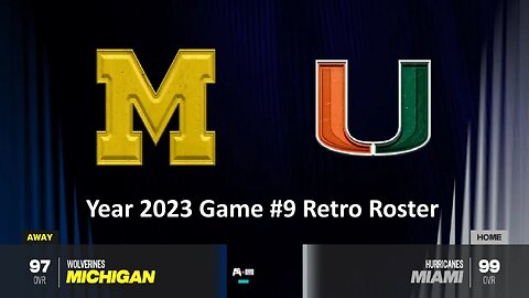 CFB 2024 Michigan Wolverines Vs Miami Hurricanes Year 2023 Alumni