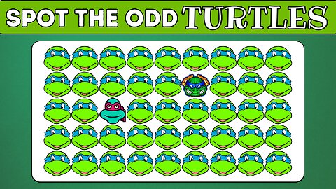 Spot The ODD One Out - Ninja Turtles Edition | Ninja Turtles Emoji | Emoji Quiz | Kuiz Quizzo