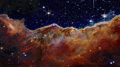 “Cosmic Cliffs” in the Carina Nebula Webb Space Telescope #shortvideo #space #photography