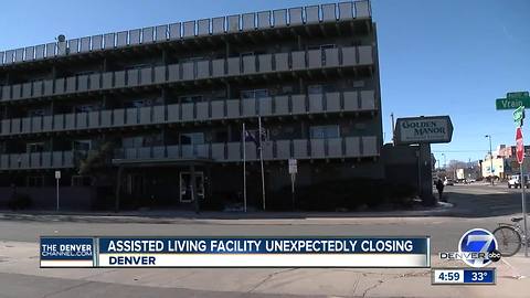 Denver assisted living facility closing unexpectedly
