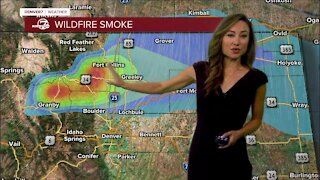 Gusty winds Thursday; Wildfire smoke visible on radar