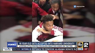 16-year-old accepted into Harvard