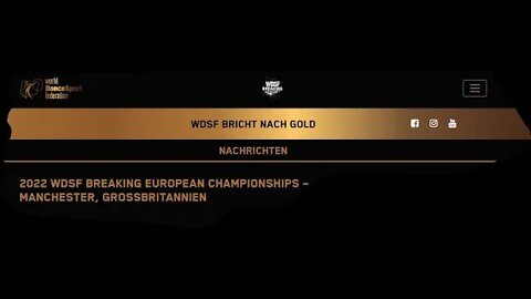 WDSF BRICHT NACH GOLD - ERFOLG BEI DER WORLD BREAKING CHAMPIONSHIP 2022