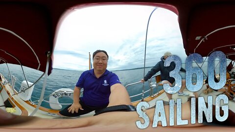 360 VR Video Demo with the Xiaomi Mi Sphere 360 Camera sailing onboard Scout in Traverse City