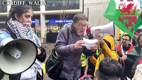 ☮️March Pro-PS Protesters BBC Cymru Cardiff South Wales☮️