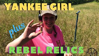 Yankee Girl Finds Confederate Relics Metal Detecting
