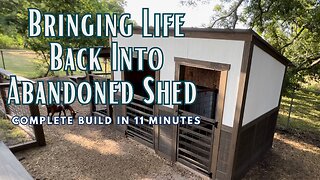 Restoring Old Shed Into Goat Shelter | DIY TIMELAPSE