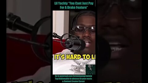 Lil Yachty “You Cant Just Pay For A Drake Feature”