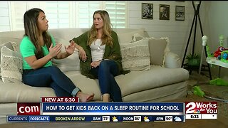 How to get kids back on a sleep routine for school