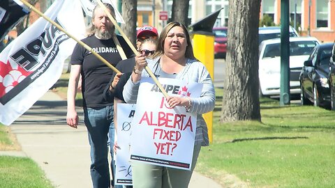 AUPE Rally On International Workers' Day | Monday, May 1, 2023 | Micah Quinn | Bridge City News