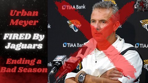 Urban Meyer Fired By Jacksonville Jaguars, Ending One of the Worst Coaching Stints in NFL History