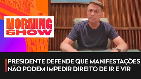 Bolsonaro pede fim do bloqueio das rodovias no país