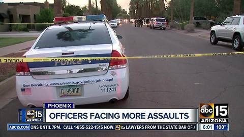 Phoenix officers facing more assaults, PD chief says