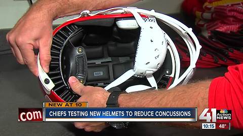 Chiefs testing potentially safer helmets