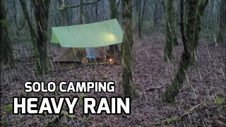 Passing rain camping Solo. I camp alone / roadside stealth Ep 4