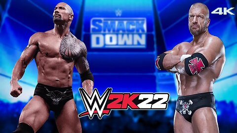 WWE 2K22: The Rock Vs. Triple H - (PC) - [4K60FPS] - Epic Gameplay!