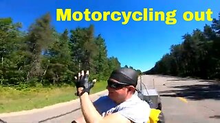 Motorcycling Out of Itasca State Park in Minnesota