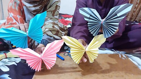 how to make paper butterfly | paper ideas| paper DIY origami | paper decorations ideas