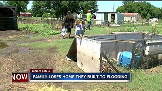 Family loses home they built to flooding