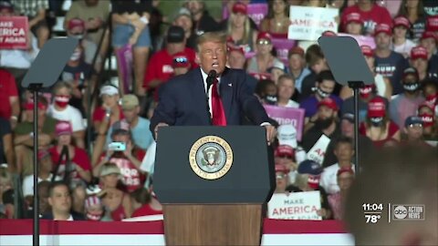President Trump returns to campaign trail at rally in Sanford
