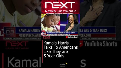 Kamala Harris Talks To Americans Like They are 5 Year Olds #shorts
