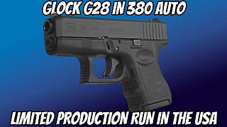 GLOCK G28 IN 380 AUTO NOW AVAILABLE IN USA