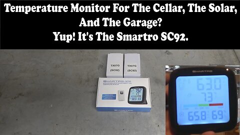 The Smartro SC92 Outdoor Temperature Monitor. A neat solution to keeping track of temps.