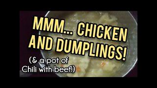 Delicious Chicken and Dumplings and the BEST Beans I've EVER Made! - Ann's Tiny Life