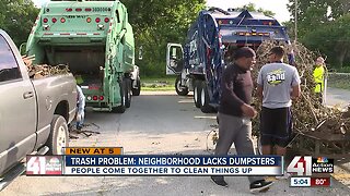 Trash problem: Neighborhood lacks dumpsters