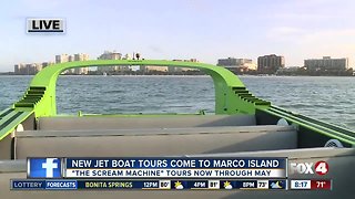 New Jet Boat Tour called 'The Scream Machine' comes to Marco Island - 8am live report