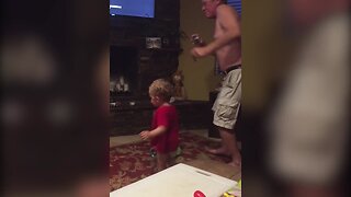 Little Boy only Dances when He has the Spotlight