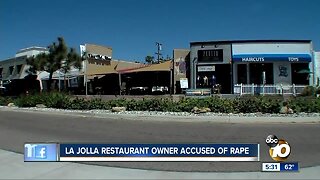 Restaurant owner accused of rape
