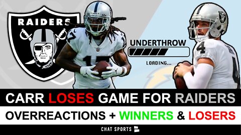 Raiders overreactions after their 24-19 loss to the Chargers