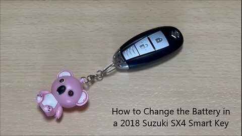 Suzuki SX4 Smart Key Fob Battery Replacement