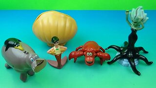 2000 THE LITTLE MERMAID 2 RETURN TO THE SEA set OF 4 McDONALDS HAPPY MEAL MOVIE TOYS VIDEO REVIEW