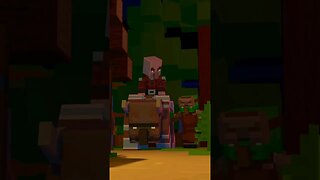 VILLAGER KID TURNED ZOMBIE GETS REVENGE #minecraftanimation #minecraftmemes #minecraftdaily