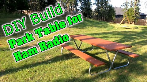 Build a Picnic Table Park Bench | For Ham Radio & Grilling Picnics