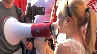 9-year-old gives emotional speech during Black Lives Matter protest