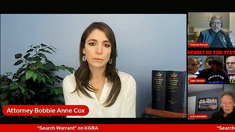 “Search Warrant” on KGRA - Special Guest Attorney Bobbie Anne Cox