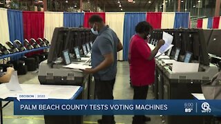 Palm Beach County elections officials test voting machines