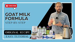 Goat Milk Formula Recipe How-To: Making One Bottle