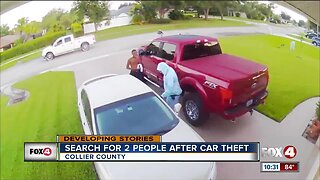 Suspects in car theft caught on camera in Collier County