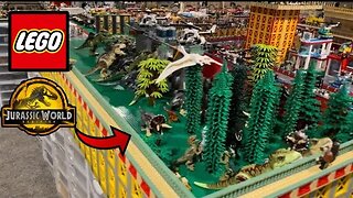 Massive LEGO Jurassic World Scene | LEGO City Moc Jurassic Park