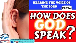 HOW DOES GOD SPEAK?