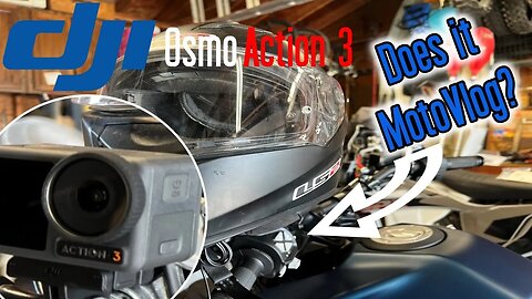 DJI Osmo Action 3 as a motovlogging camera review - External mic helmet audio