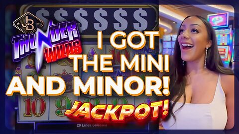 I Got BOTH The Mini and The Minor Progressives on Thunder Wilds Slot Machine 🎰 CHA- CHING! ⭐️